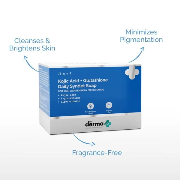 derma co kojic acid and glutathione soap The + Daily Syndet 75g X 2 Category_Shop By Goal/Respiratory System Support